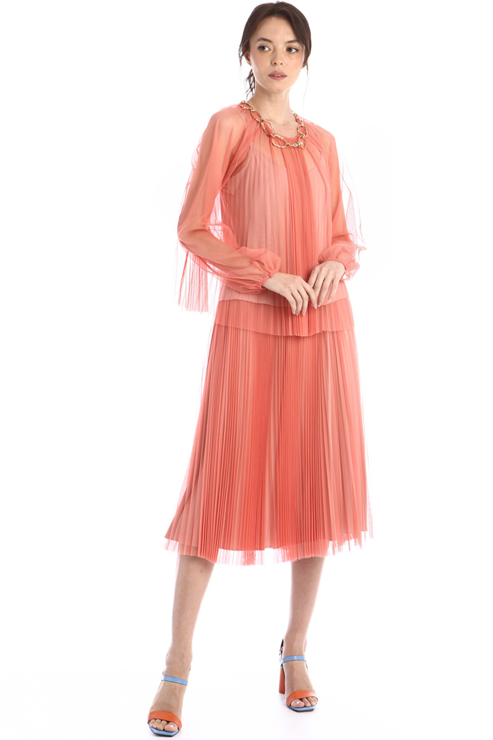 Top in tulle plissè - CORALLO - Fashion Market