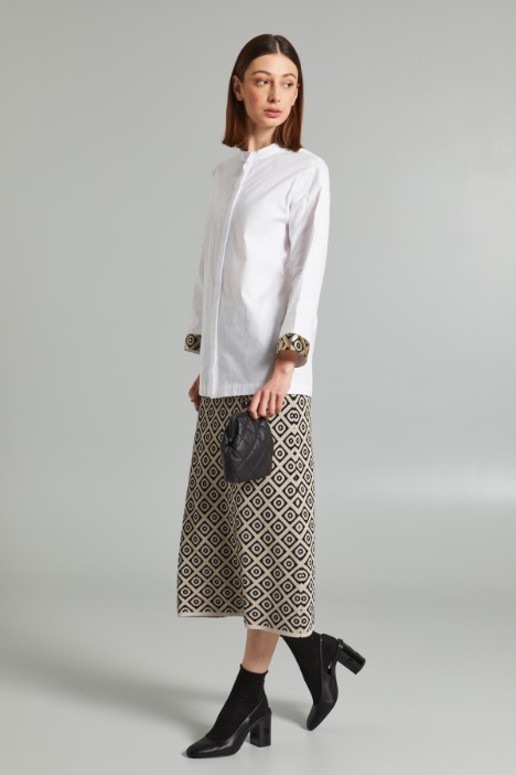 Casacca con polsini jacquard - Fashion Market