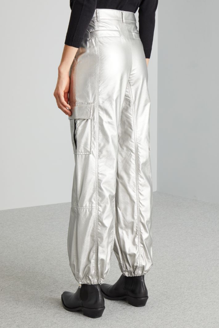 Pantaloni laminati - ARGENTO - Fashion Market - 4