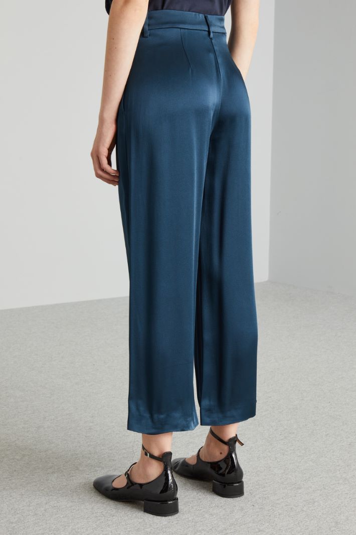 Pantaloni fluidi  - BLU SCURO - Fashion Market - 4