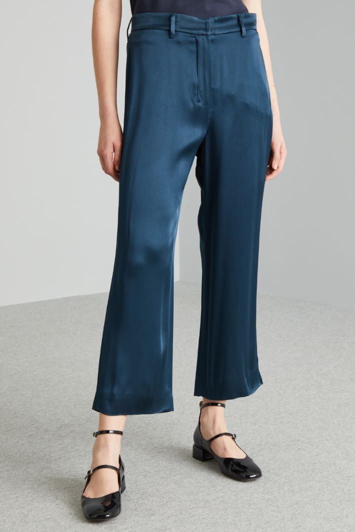 Pantaloni fluidi  - BLU SCURO - Fashion Market - 2