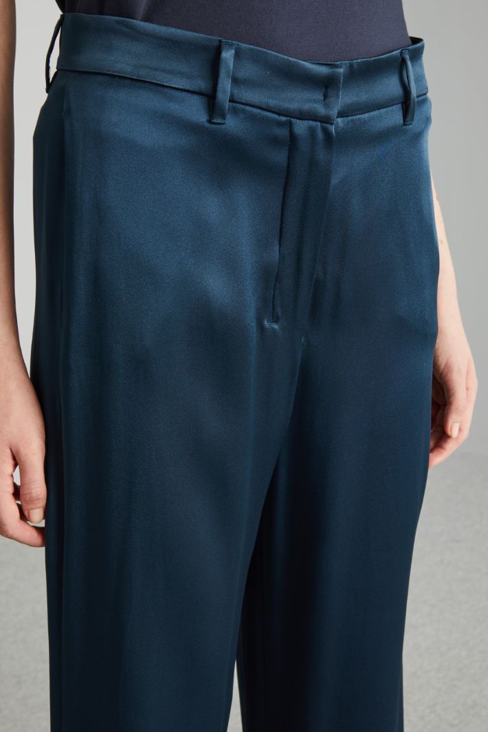 Pantaloni fluidi  - BLU SCURO - Fashion Market - 3