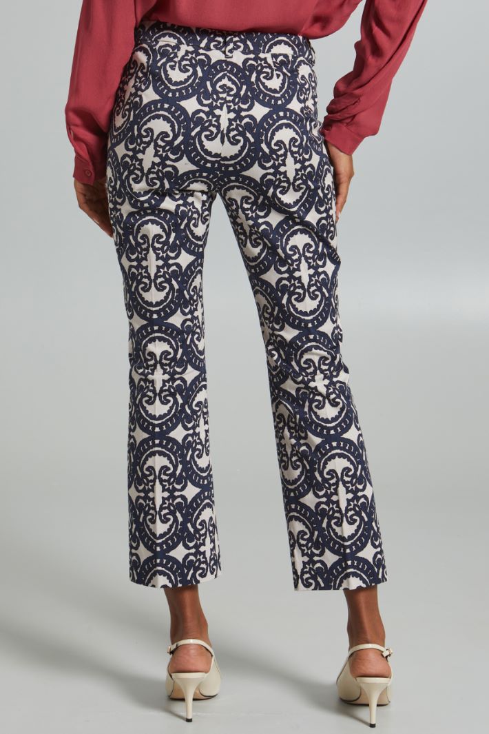 Pantaloni dritti - BLU BIANCO - Fashion Market - 4