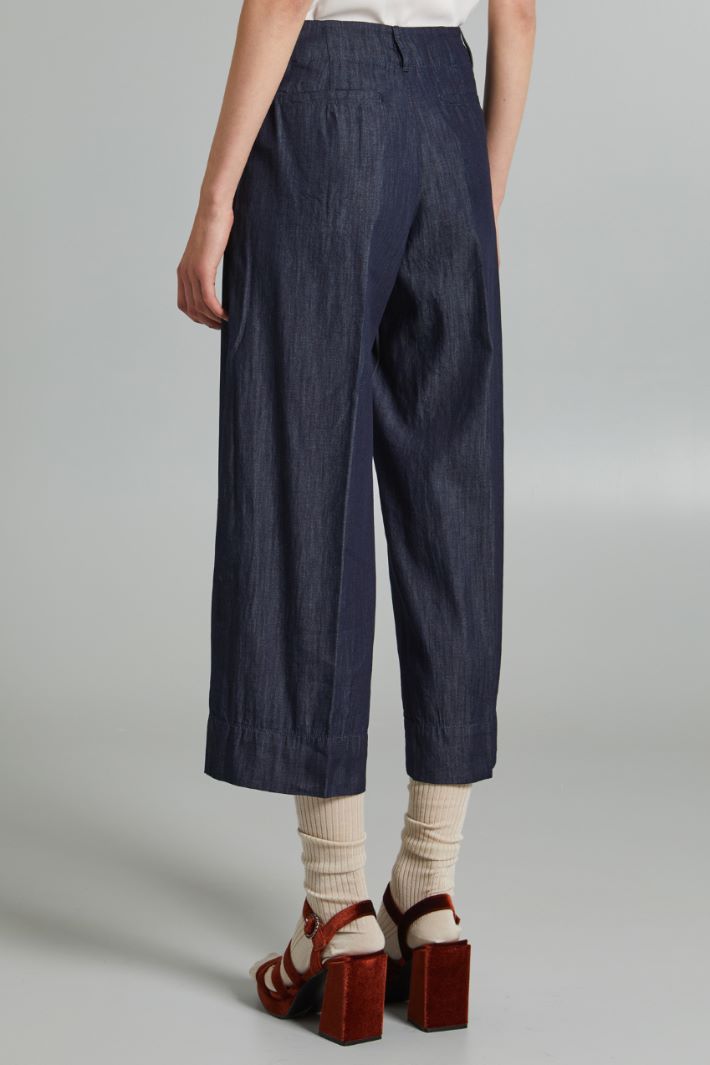 Pantaloni in denim leggero - BLU DENIM - Fashion Market - 4