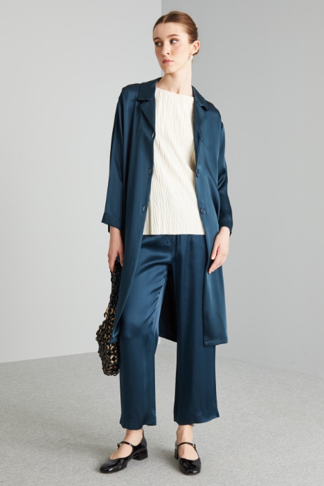 Casacca in raso di viscosa - Fashion Market
