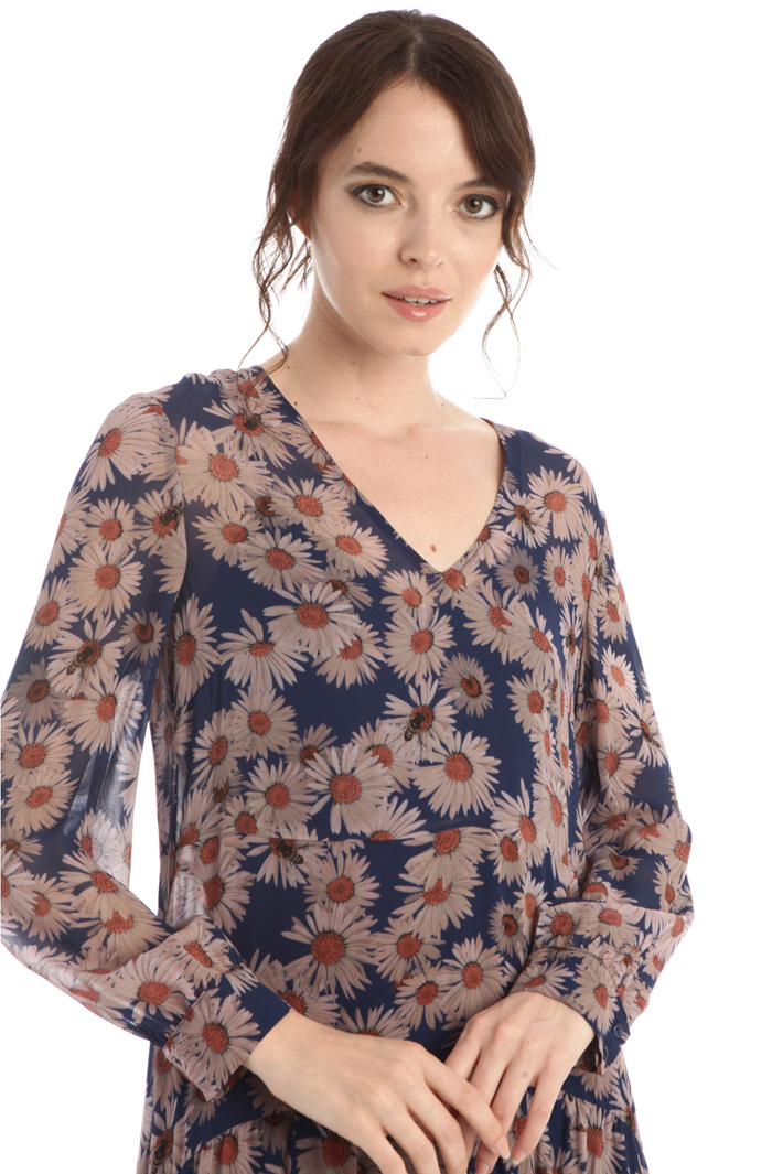 Abito midi in georgette - BLU ROSA - Fashion Market - 4