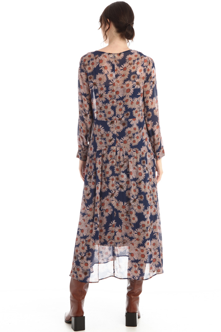 Abito midi in georgette - BLU ROSA - Fashion Market - 2