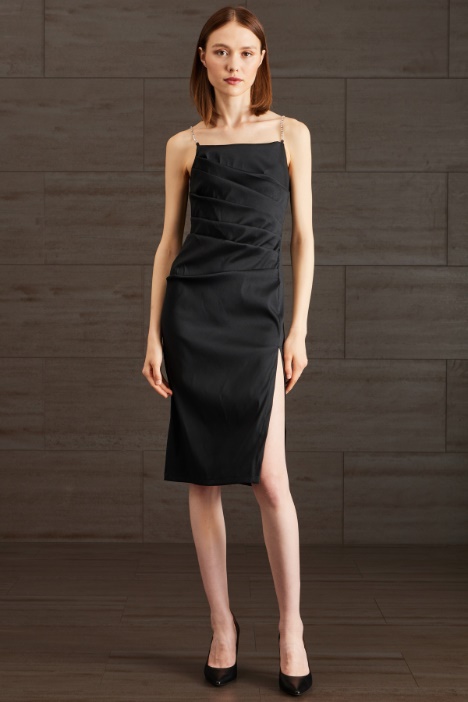 Abito con spallini a strass - Fashion Market