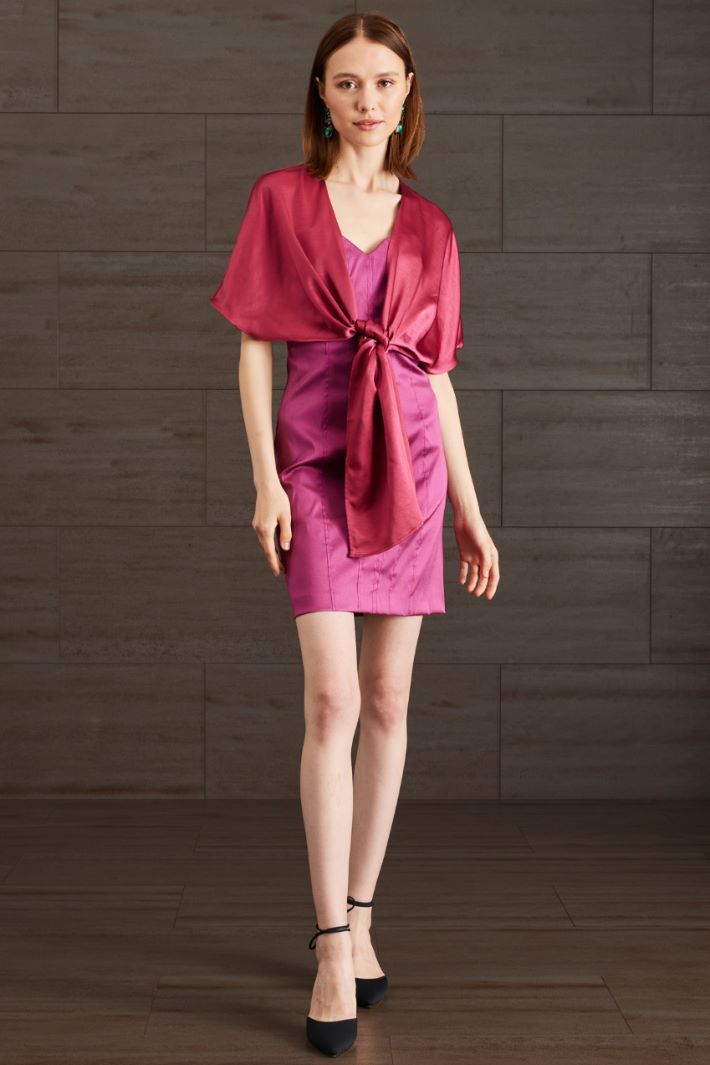 Abito con scollo a cuore - CICLAMINO - Fashion Market