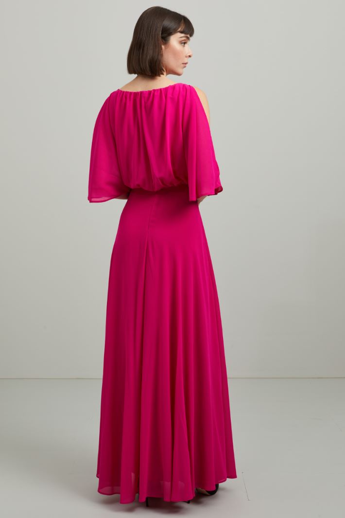 Abito georgette - FUXIA - Fashion Market - 4