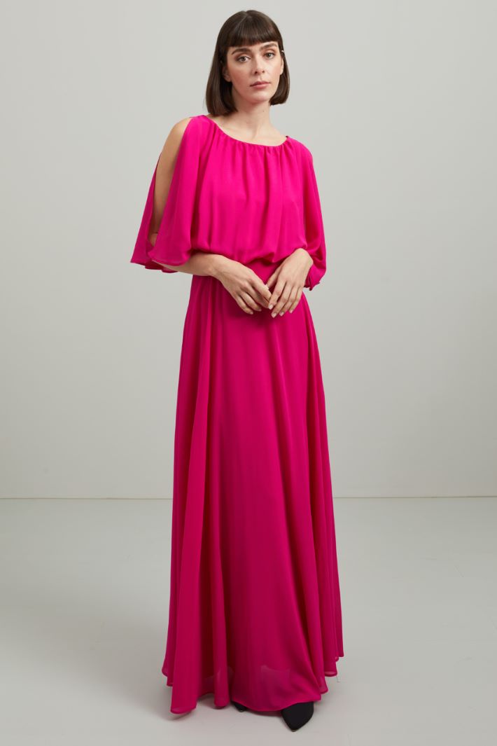 Abito georgette - FUXIA - Fashion Market