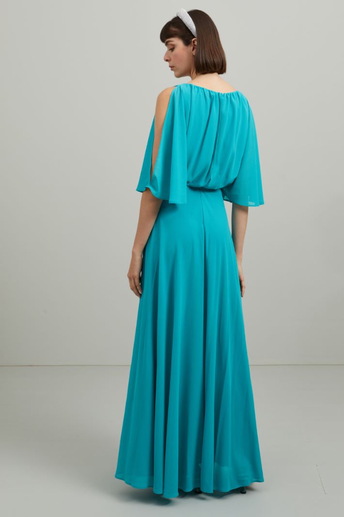 Abito georgette - TURCHESE - Fashion Market - 4
