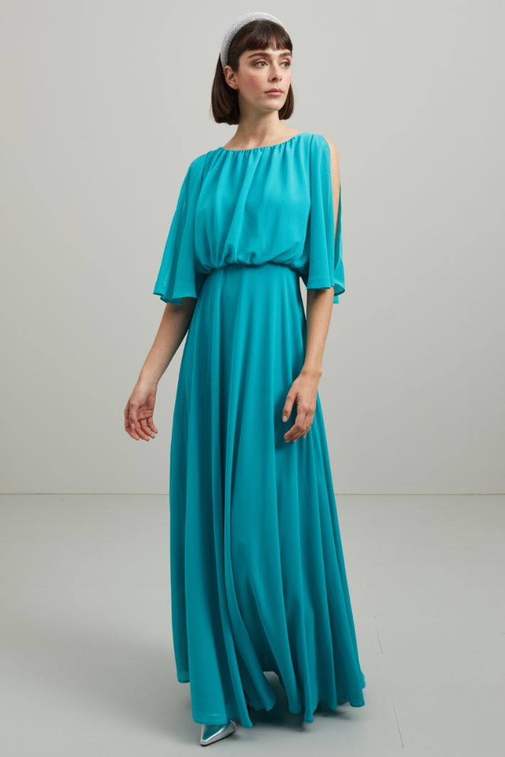 Abito georgette - TURCHESE - Fashion Market - 2