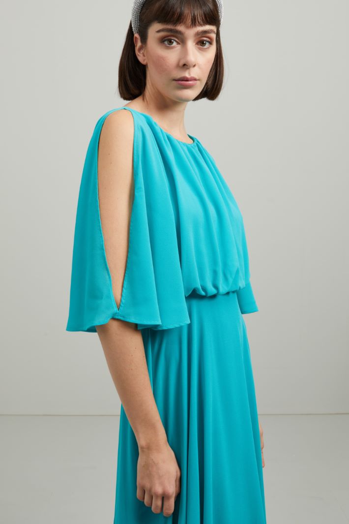 Abito georgette - TURCHESE - Fashion Market - 3