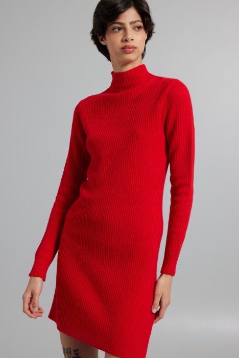 Abito in maglia con zip - Fashion Market