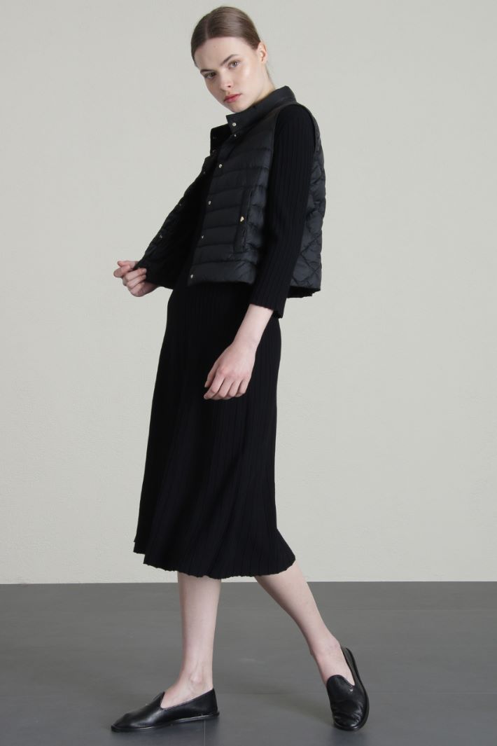 Abito in maglia di viscosa - NERO - Fashion Market - 5