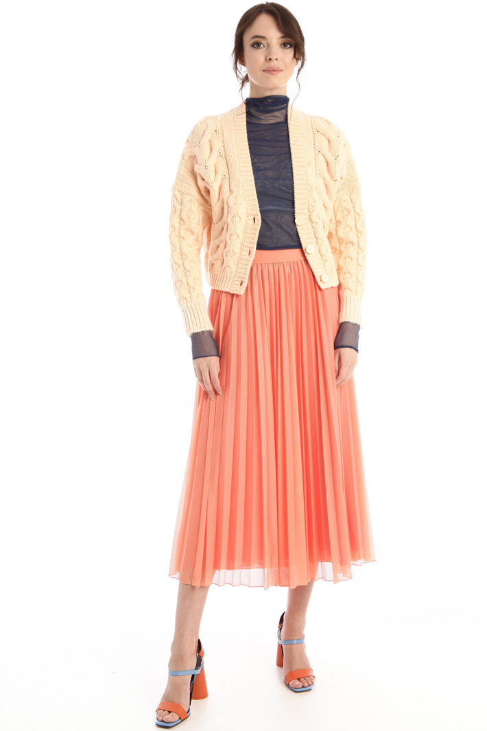 Cardigan over in lana - PESCA CHIARO - Fashion Market - 4