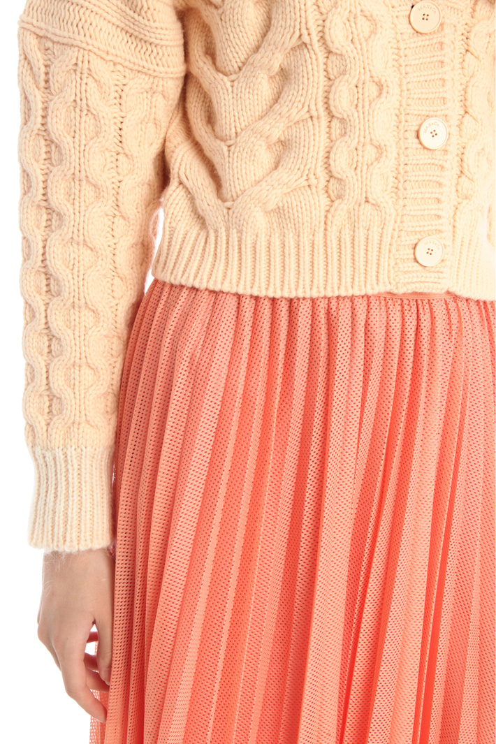 Cardigan over in lana - PESCA CHIARO - Fashion Market - 3
