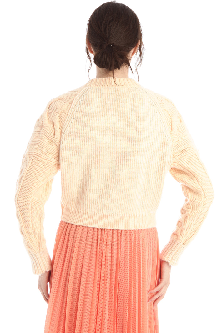 Cardigan over in lana - PESCA CHIARO - Fashion Market - 2