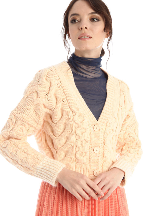 Cardigan over in lana - Fashion Market