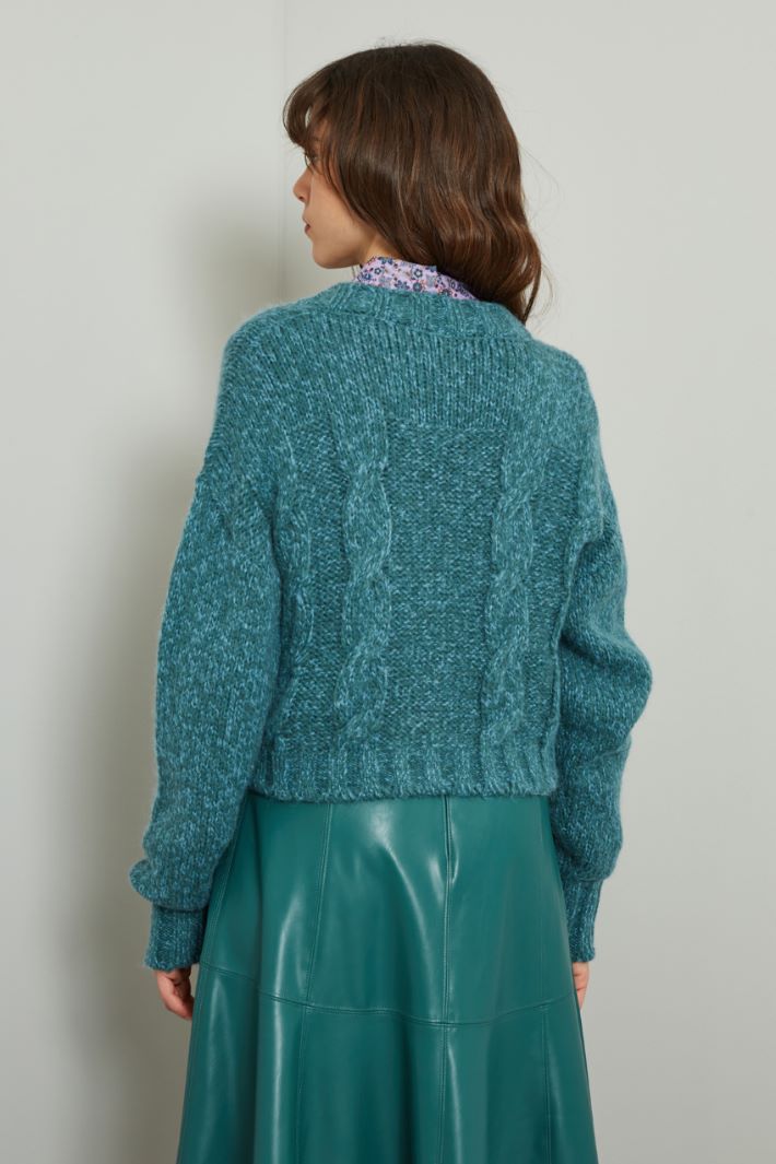 Cardigan in alpaca e mohair - OTTANIO - Fashion Market - 4