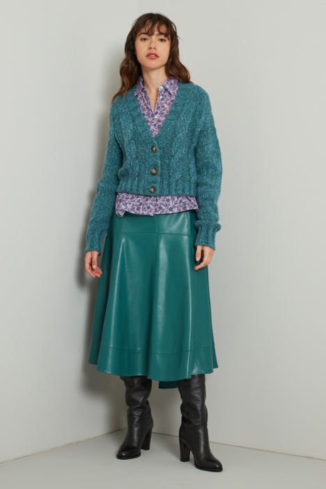 Cardigan in alpaca e mohair - Fashion Market