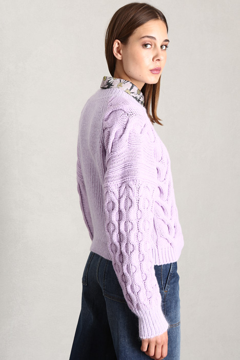 Maglia a trecce in lana - Fashion Market