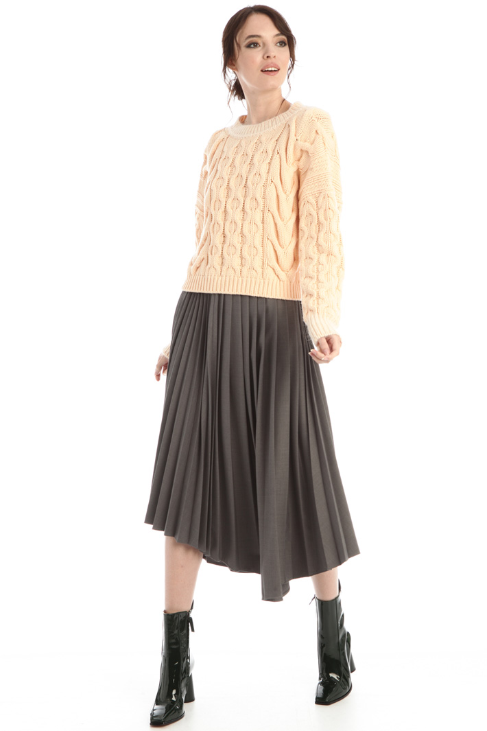 Maglia a trecce in lana - PESCA - Fashion Market - 4