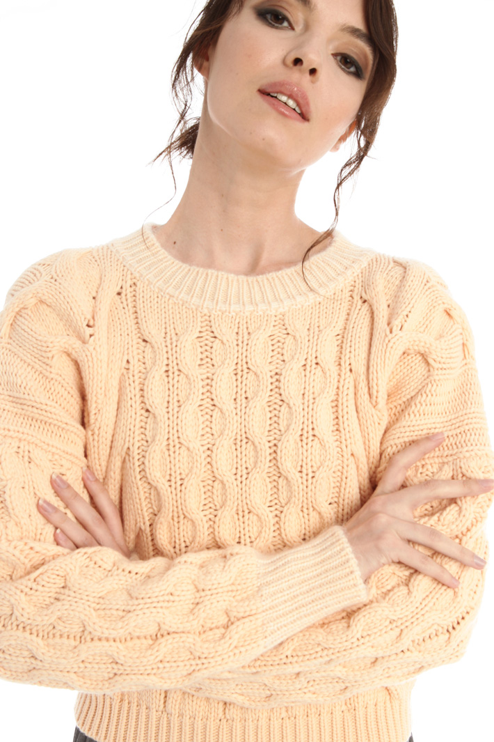 Maglia a trecce in lana - PESCA - Fashion Market