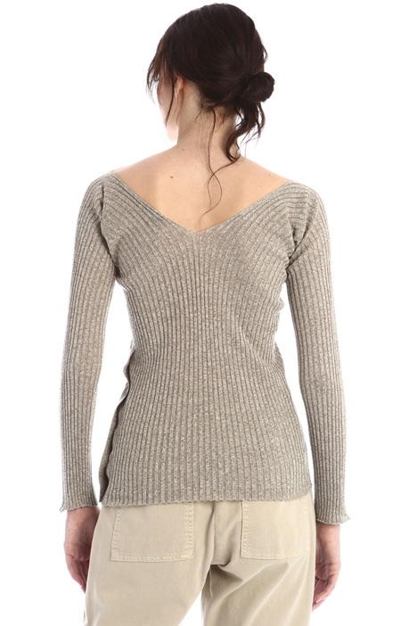 Maglia aderente in fibra lamè - Fashion Market