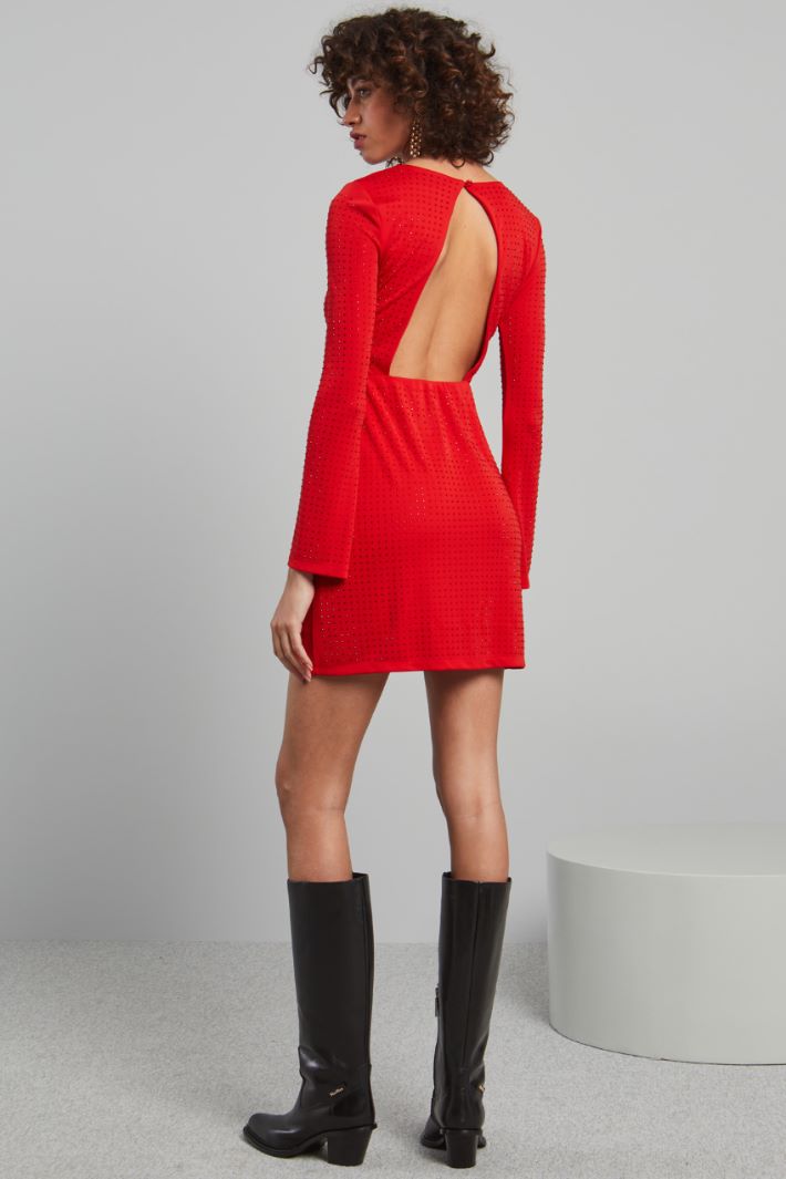 Abito con cut out - ROSSO FUOCO - Fashion Market - 4
