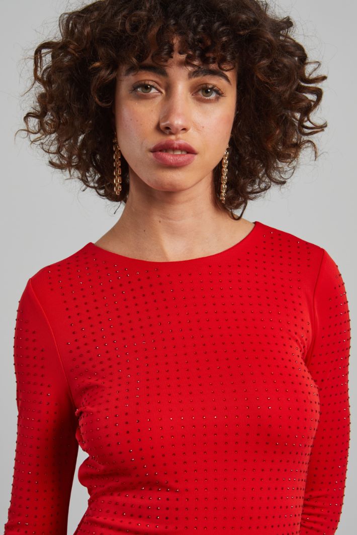 Abito con cut out - ROSSO FUOCO - Fashion Market - 3