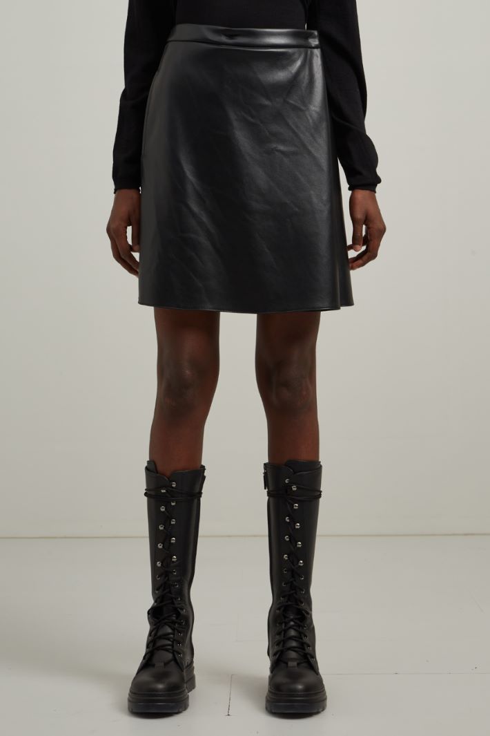 Gonna in similpelle - NERO - Fashion Market - 2