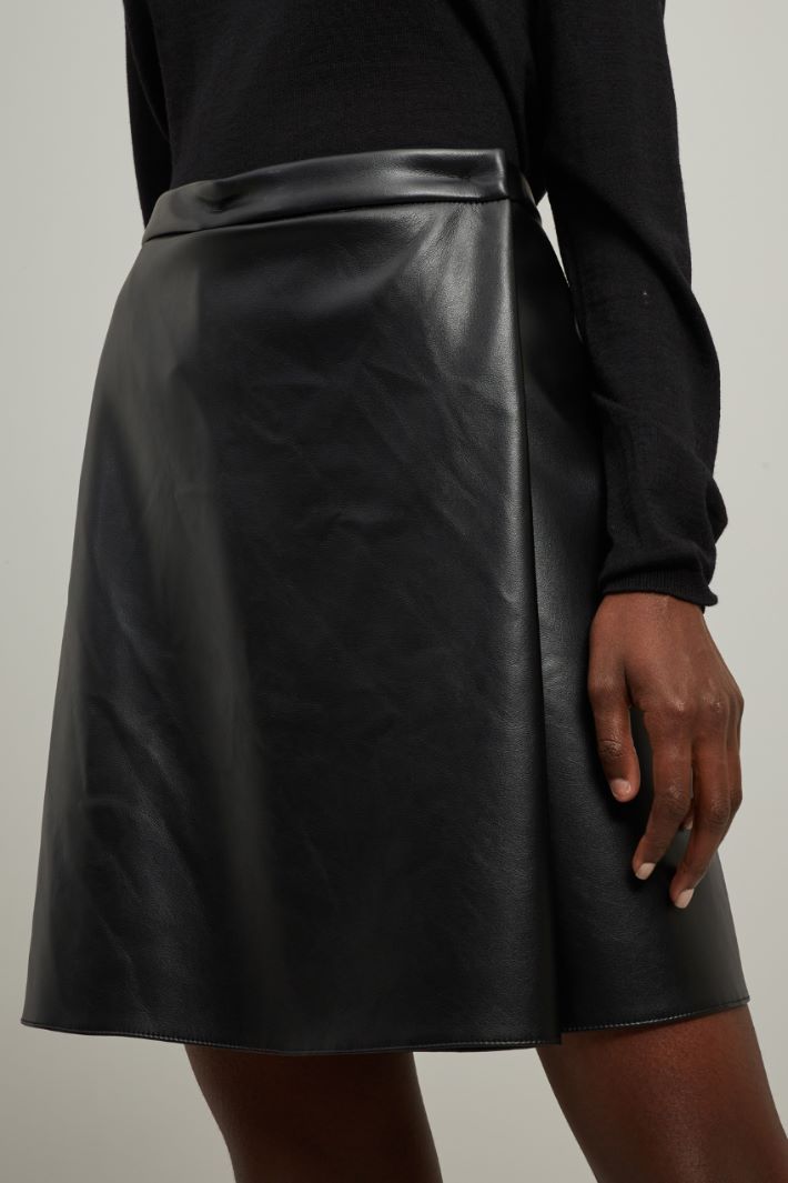 Gonna in similpelle - NERO - Fashion Market - 3
