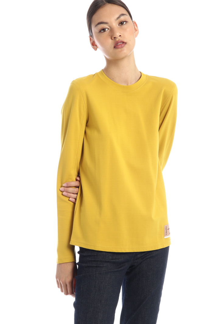 T-shirt in jersey cady - GIALLO - Fashion Market